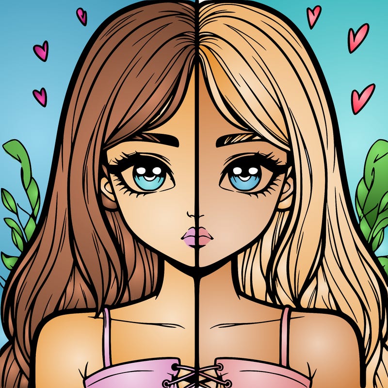 realistic girl split