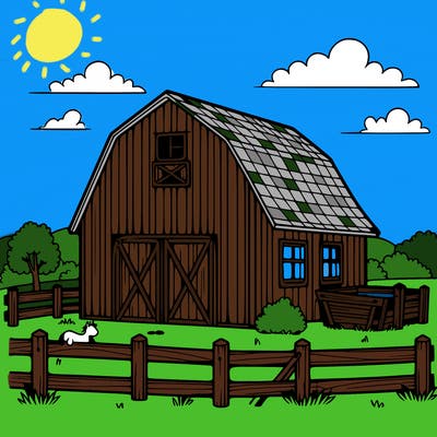 a barn