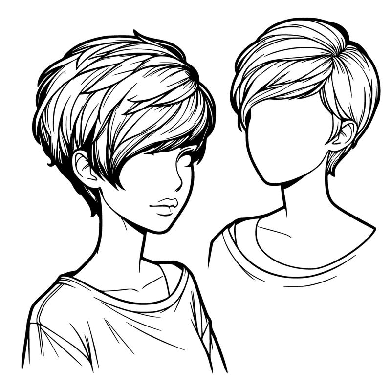realistic girl pixie haircut