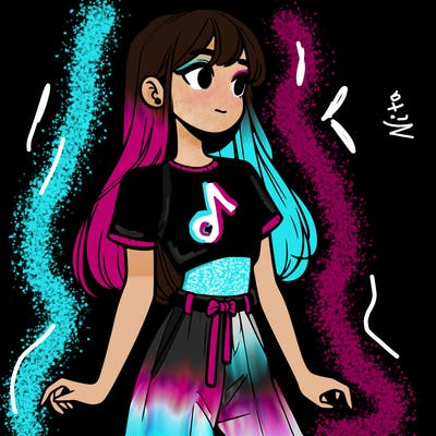 girl in a cute crop top