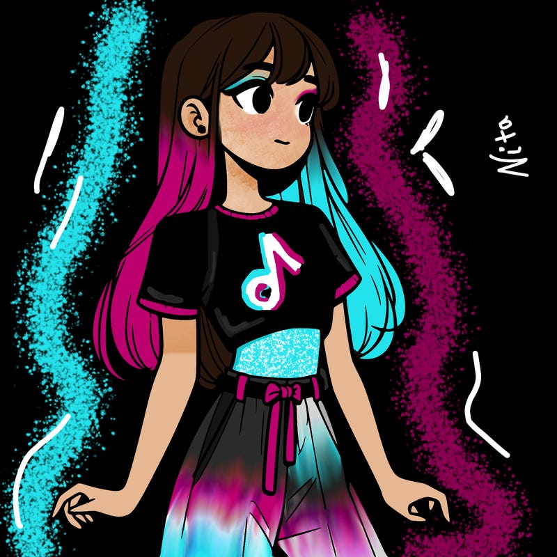 girl in a cute crop top