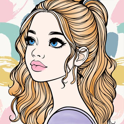 beautiful realistic girl