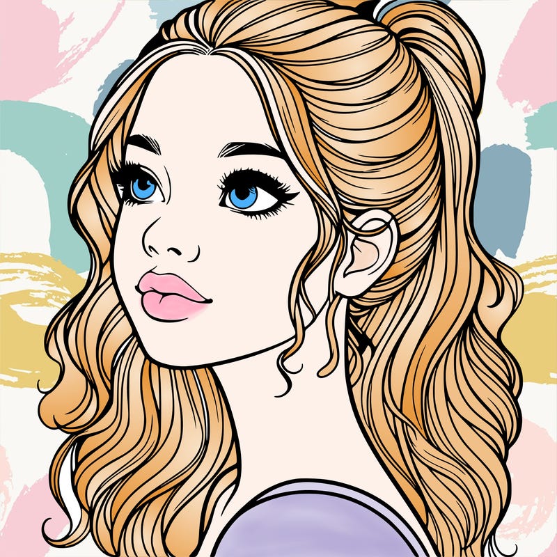 beautiful realistic girl