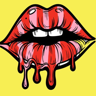 lips that look realistic and drip