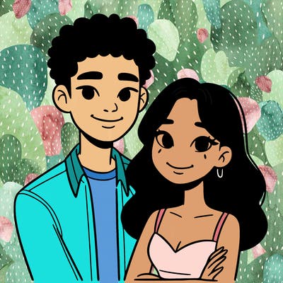 black woman and asian man couple