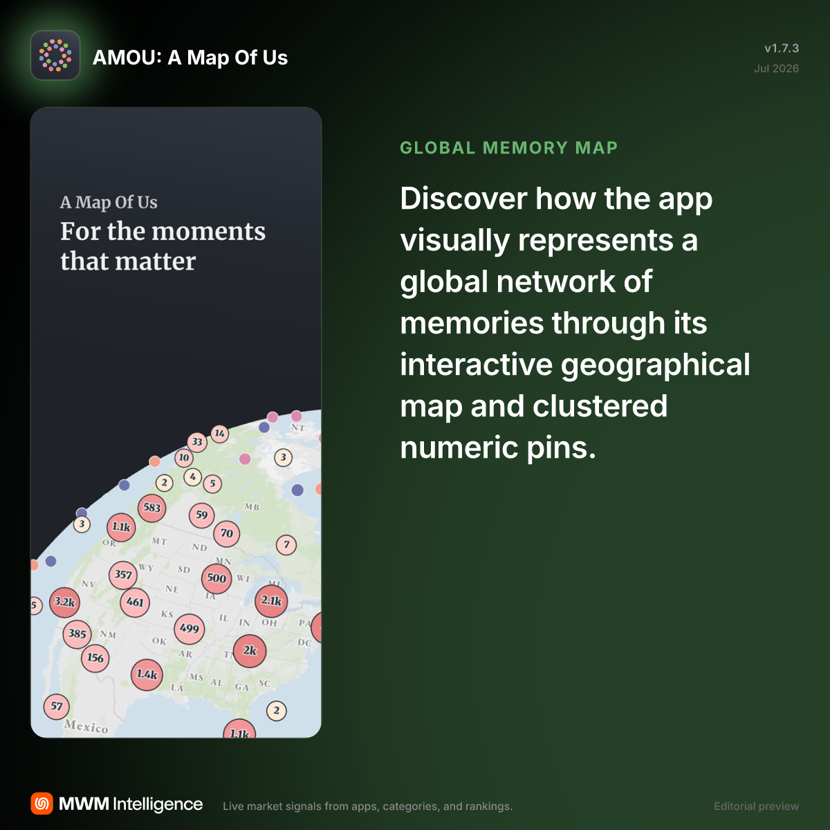 AMOU: A Map Of Us - Lifestyle App | MWM