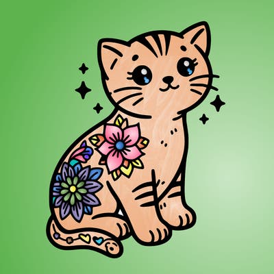 kitten tattoo