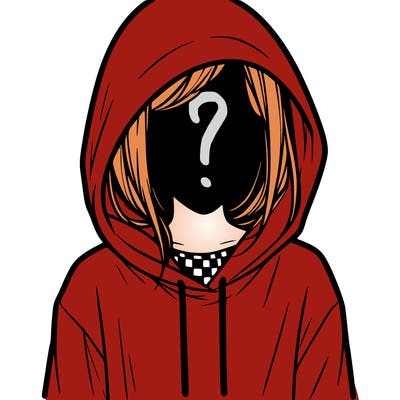 faceless girl in hoodie