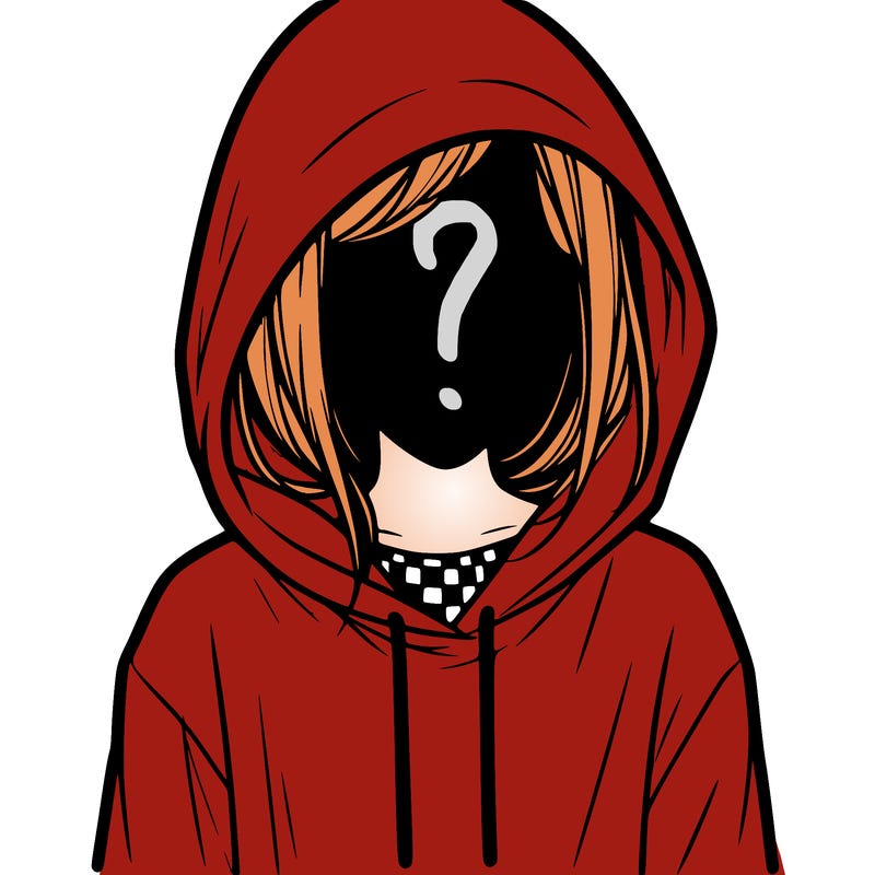 faceless girl in hoodie
