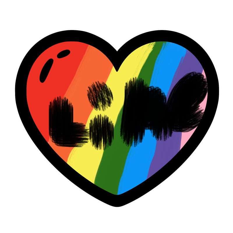 a blank heart