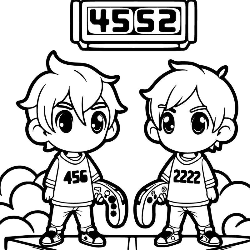 squid games  with. player 456 &222