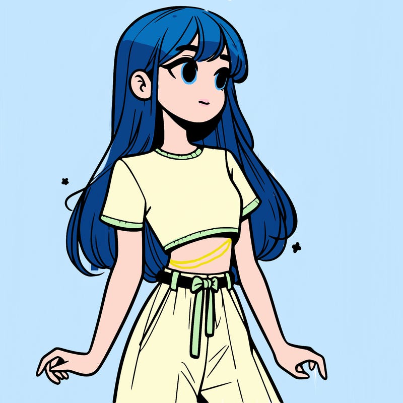 girl in a cute crop top