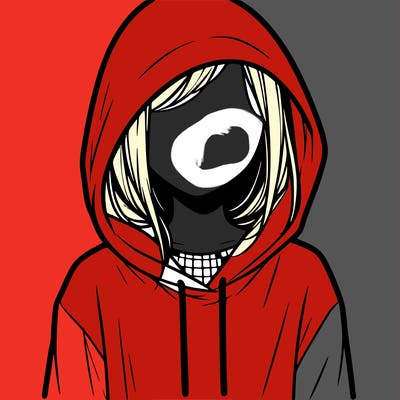 faceless girl in hoodie