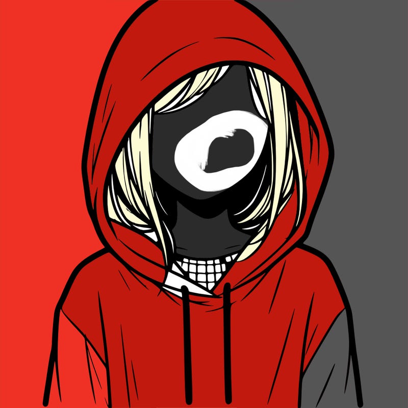 faceless girl in hoodie