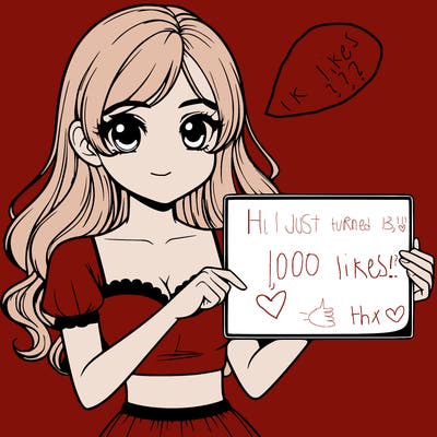 realistic pretty girl holding blank sign