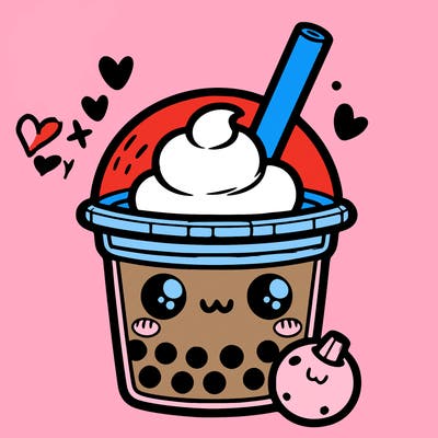 cute boba tea