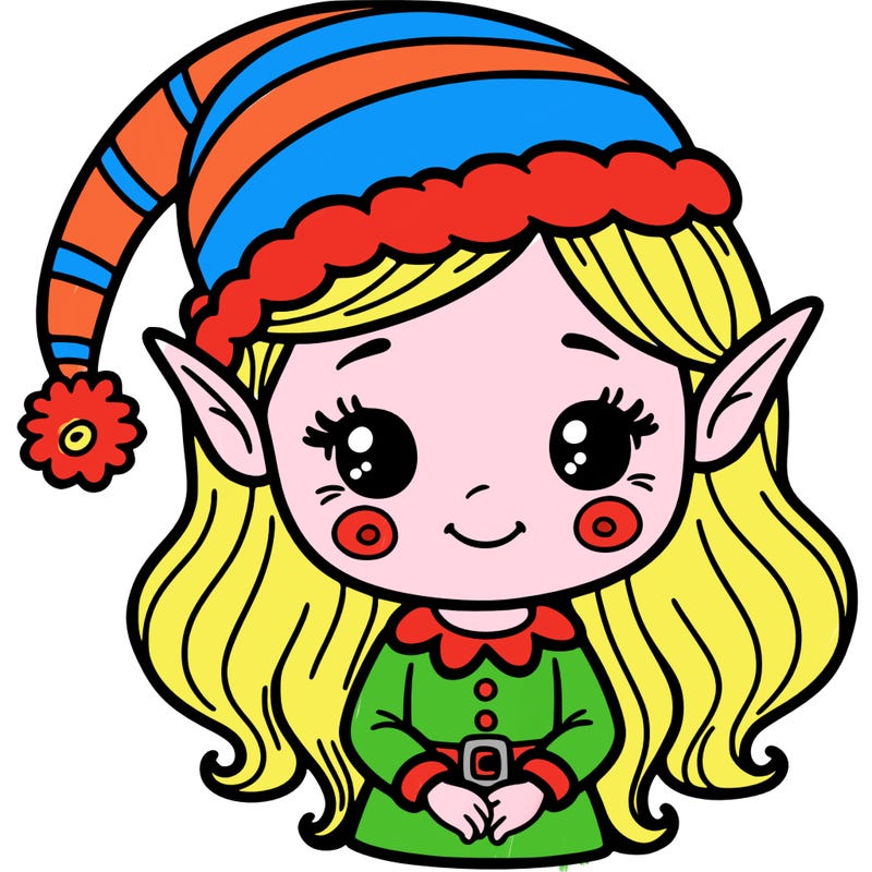christmas elf girl