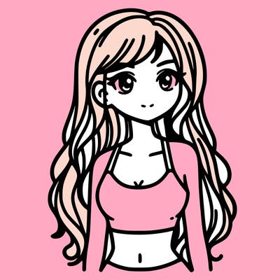 girl with crop top