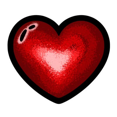 a blank heart
