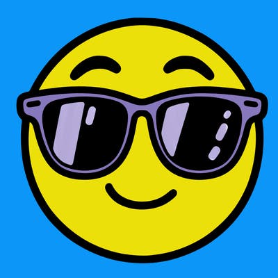 emoji with sunglasses