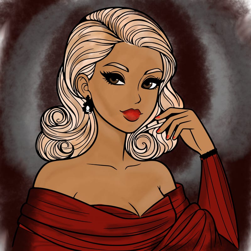 an elegant woman