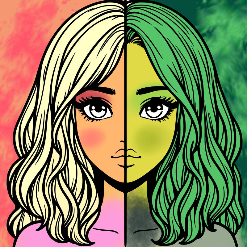 realistic girl split