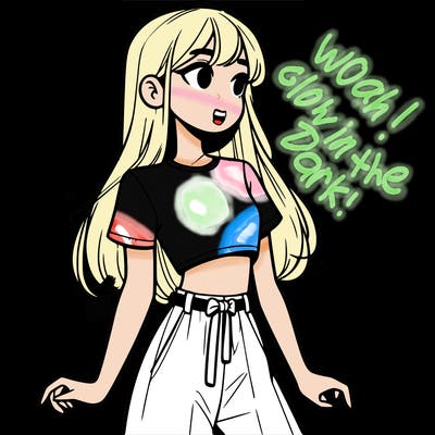 girl in a cute crop top