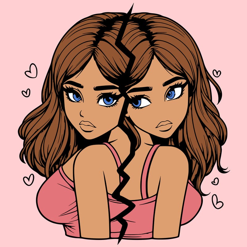 realistic girl split