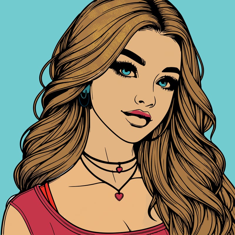 detailed realistic girl