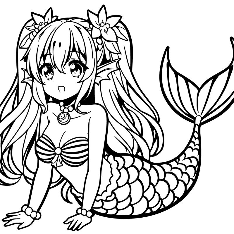 anime mermaid