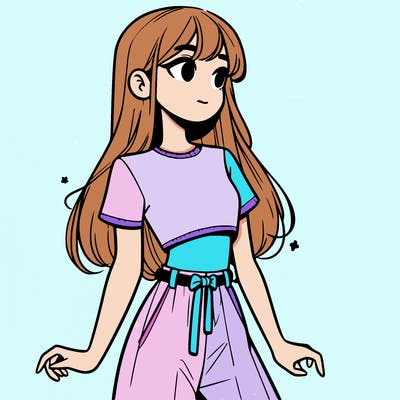 girl in a cute crop top