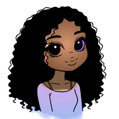 black girl with edges