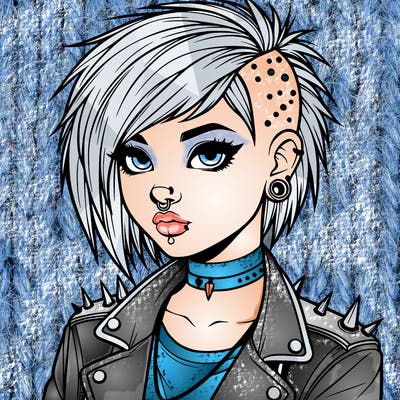realistic punk girl