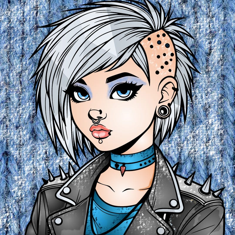 realistic punk girl