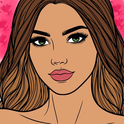 close up of beautiful woman