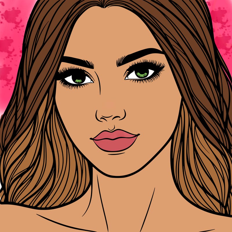 close up of beautiful woman