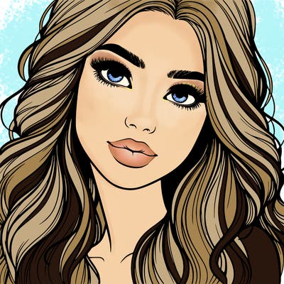 beautiful realistic girl