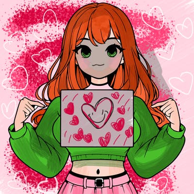 girl holding a blank sign in a long sleeve crop top