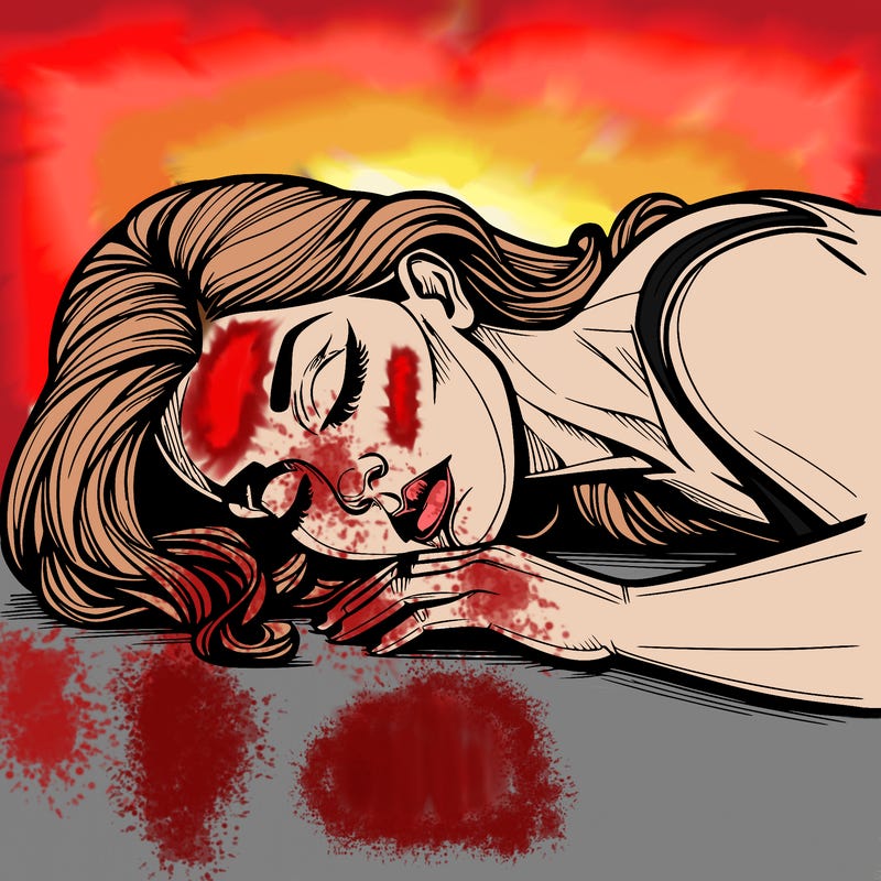 realistic woman dead