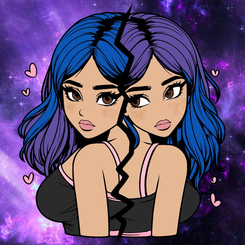 realistic girl split