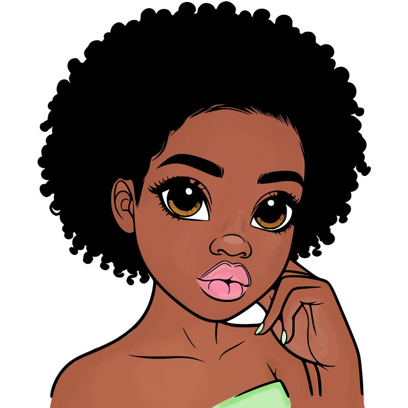 realistic black girl