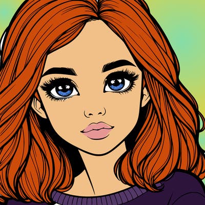 realistic girl whith cute eyes