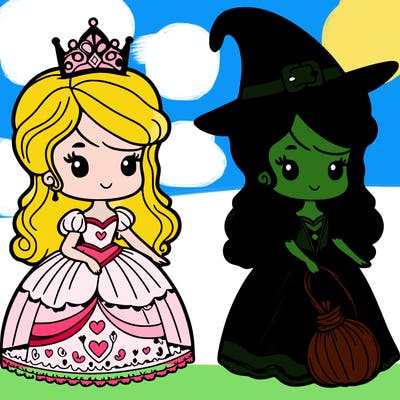 princess as a witch