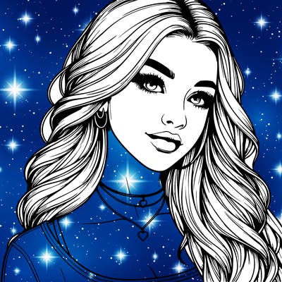 detailed realistic girl