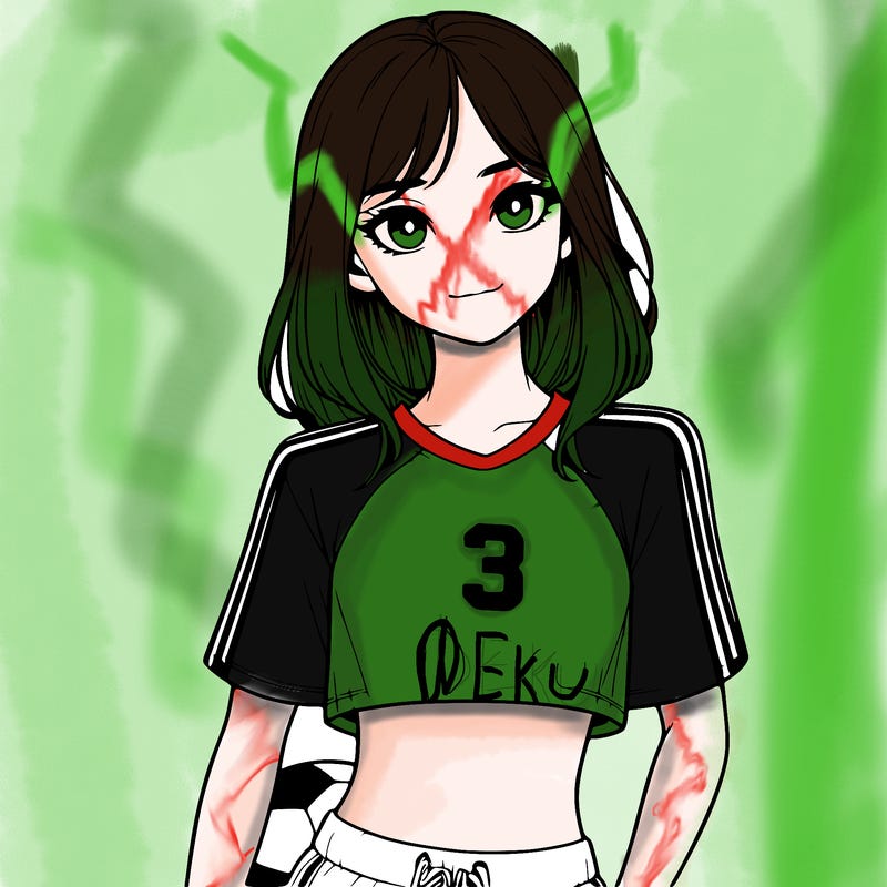 realistic girl wearing soccer jersey