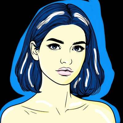 realistic portrait of woman