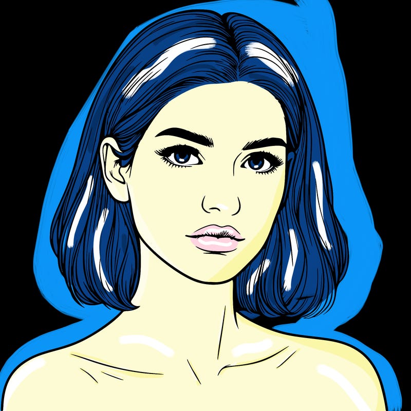 realistic portrait of woman