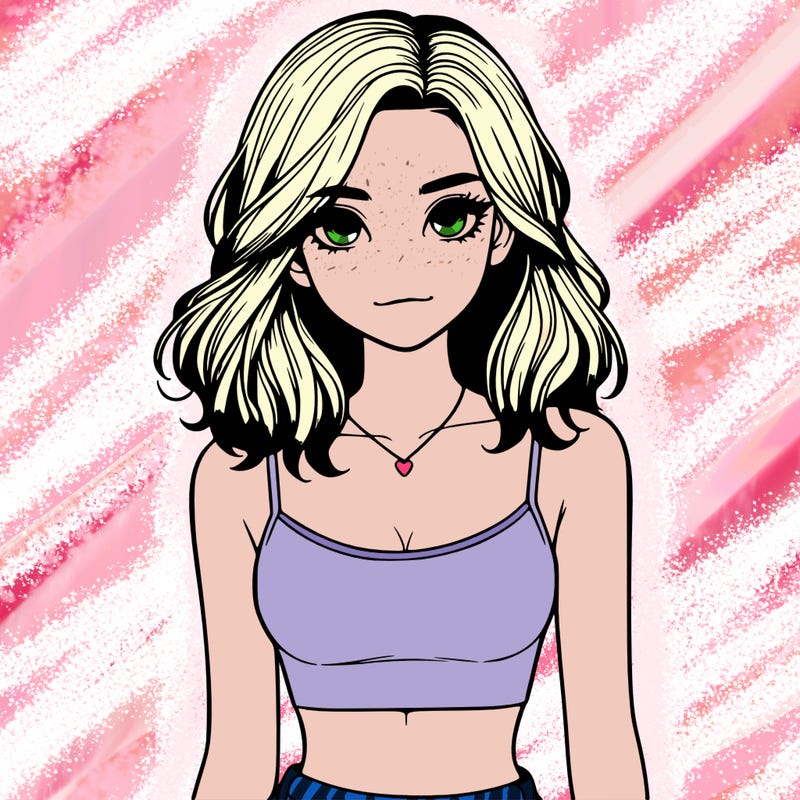 realistic girl with crop top