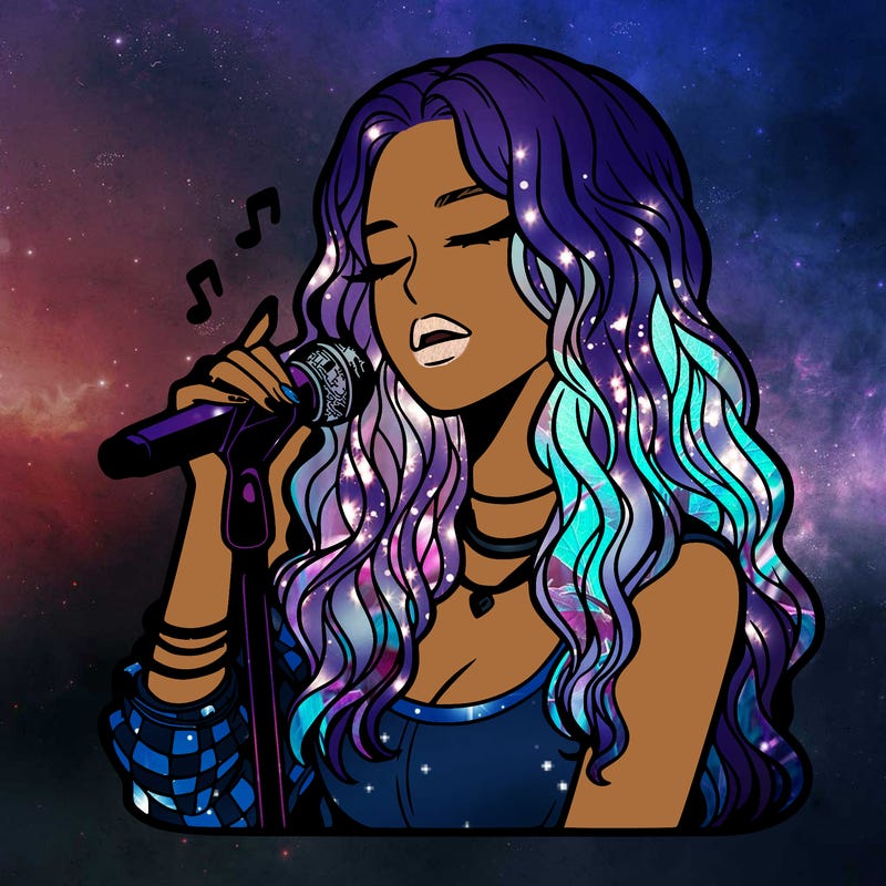 realistic female singer