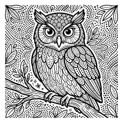 Delight your little one with this charming dot work owl coloring page, designed specifically for toddlers. Its ultra-thick lines and large shapes make it easy for small hands to develop fine motor skills and explore creativity.